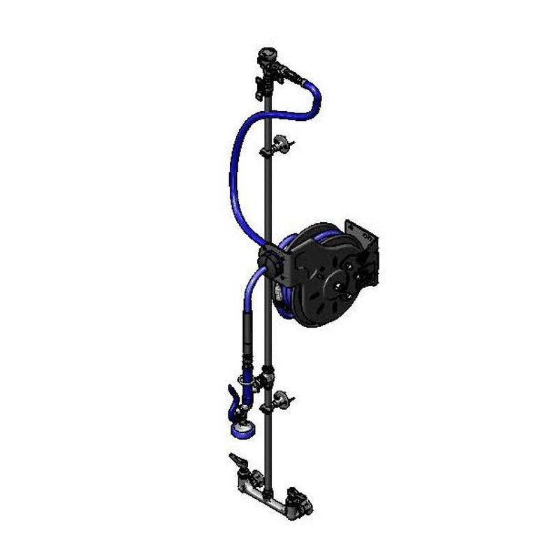 T&S Brass B-7212-U01XS1E Open Hose Reel System - Vacuum Breaker & Piping