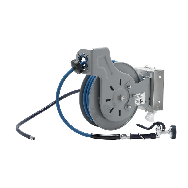 T&S Brass B-7232-01-ESB36 Open Hose Reel - 36" Lead & Swing Bracket