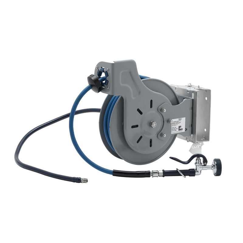T&S Brass B-7232-01-ESB48 Open Hose Reel - 48" Lead & Swing Bracket