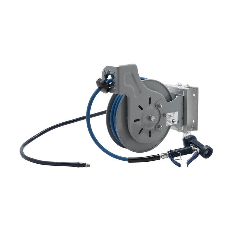 T&S Brass B-7232-05-ESB48 Open Hose Reel - Swing Bracket & 48" Lead