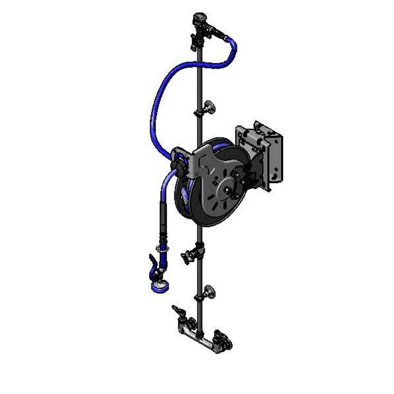 T&S Brass B-7232-U01WS2E Hose Reel System - 35' Open Reel, VB & EasyInstall Bracket (Type 2)