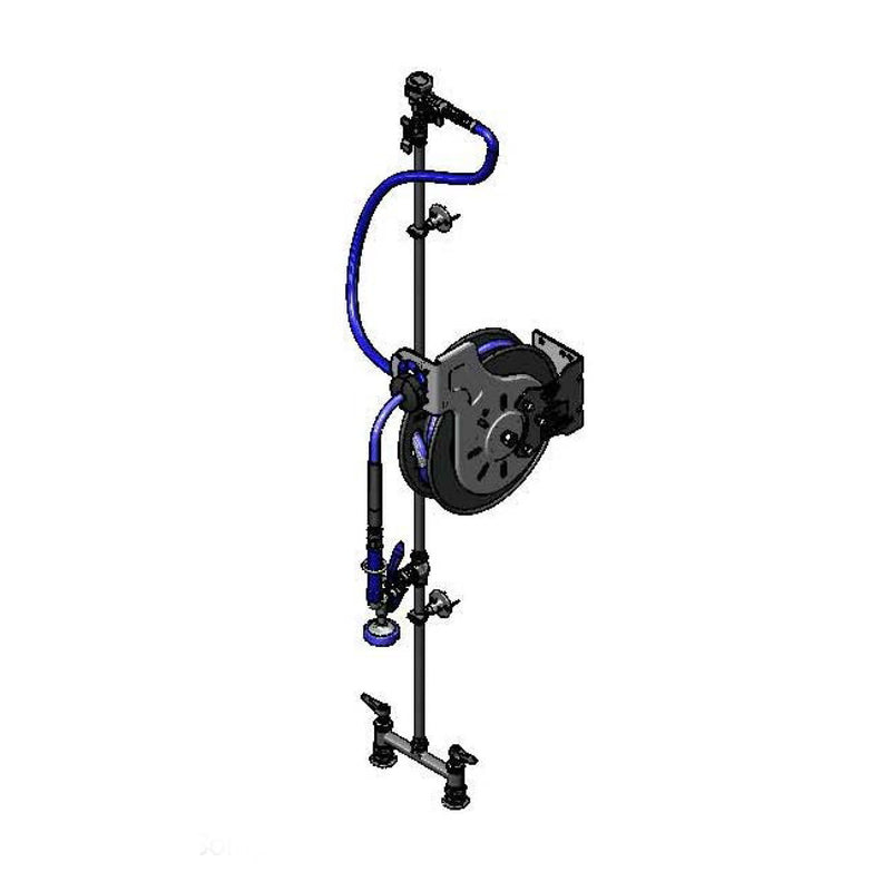 T&S Brass B-7232-U01XS4E Hose Reel System - 35' Open Reel, VB & Exposed Piping (Type 4)