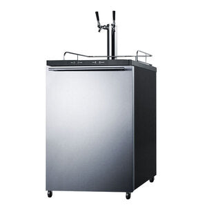Summit Kegerator - Freestanding - 2 Faucets - 23-3/4" - Tapping and Cleaning Kit