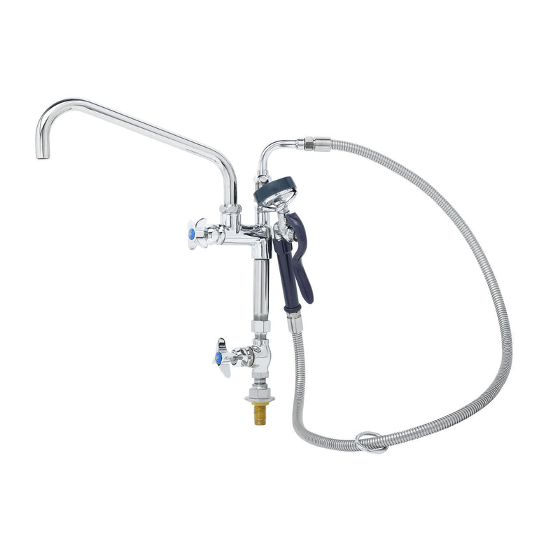T&S Brass BF-0176 Big-Flo Assembly - Control Valve, Add-On Faucet & 12" Nozzle