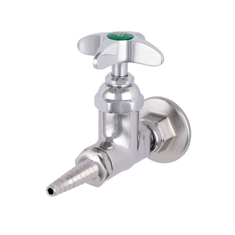 T&S Brass BL-4355-01 Lab Panel Flange - Straight Water Stop & Serrated Tip Outlet
