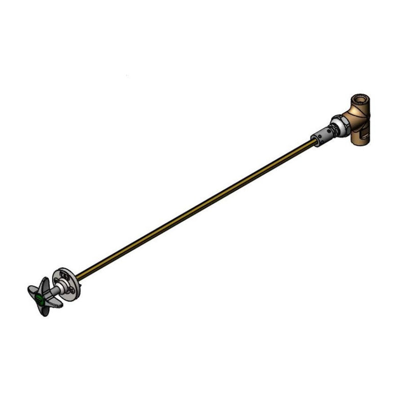 T&S Brass BL-4700-02-24RR Remote Control Water Valve - 24" Centerline Assembly