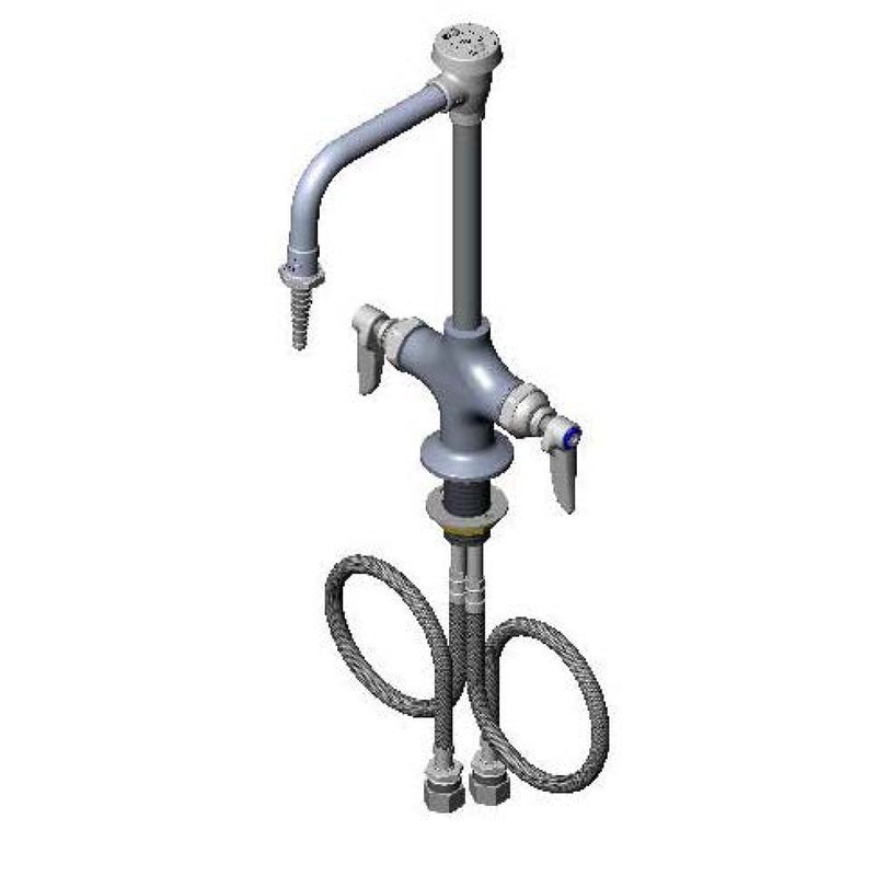 T&S Brass BL-5700-08-VR Vandal Resistant Lab Faucet - Rigid VB Nozzle & VR Lever Handles