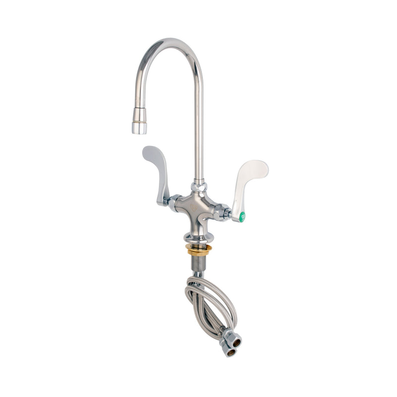 T&S Brass BL-5704-05 Lab Mixing Faucet - Swivel Gooseneck, Aerator & 1/4-Turn Eterna