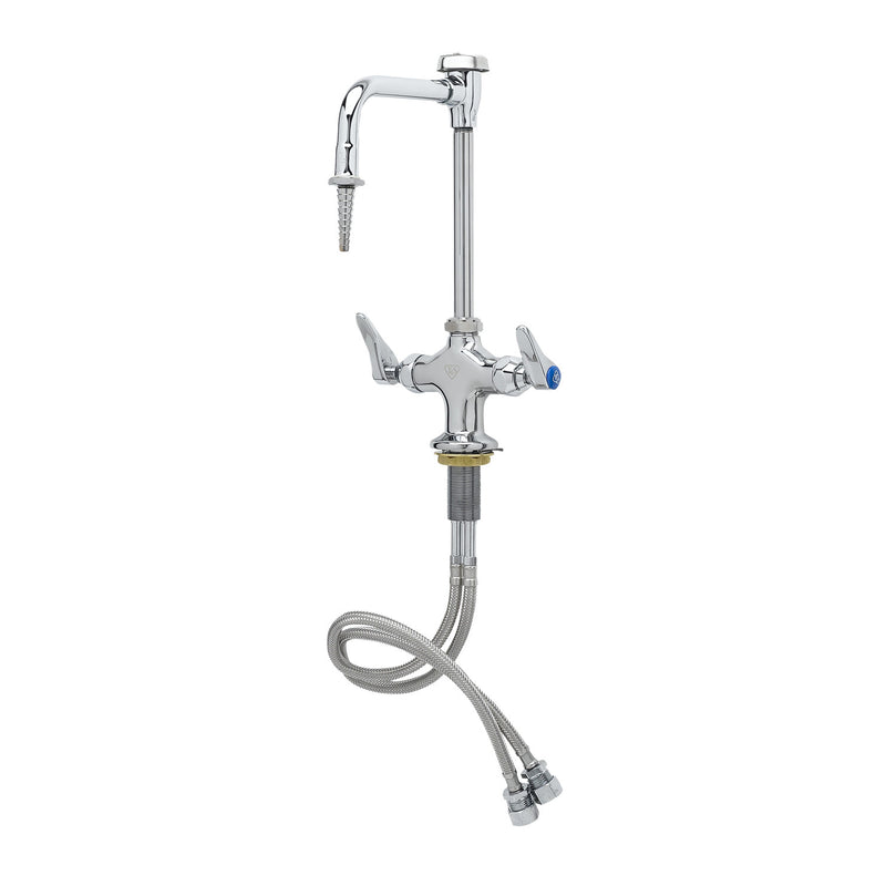 T&S Brass BL-5704-08L-QT Lab Mixing Faucet - QT Eterna, VB Nozzle & Lever Handles