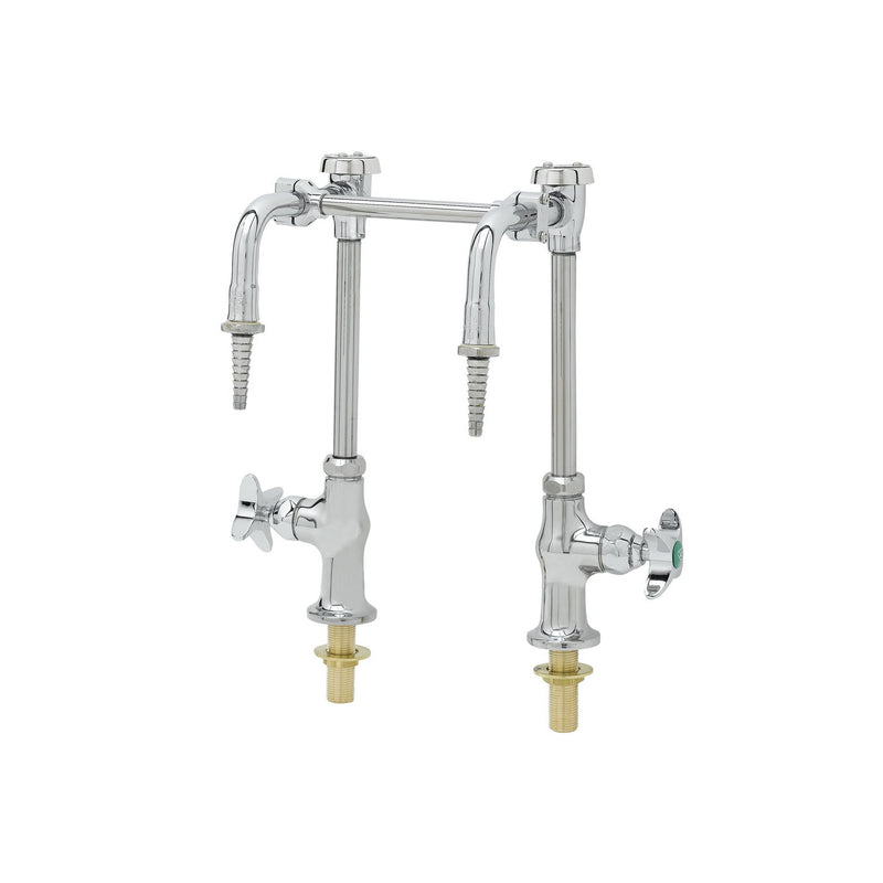 T&S Brass BL-5707-03 Dual Nozzle Lab Faucet - Vandal Resistant Vacuum Breakers