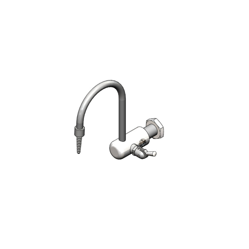 T&S Brass BL-9520-01 PVC Wall Mount Lab Faucet - Rigid