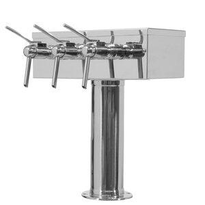 Micro Matic D7743PSS-W 12 Inch Air Cooled Draft Wine Tower Countertop Stainless Steel
