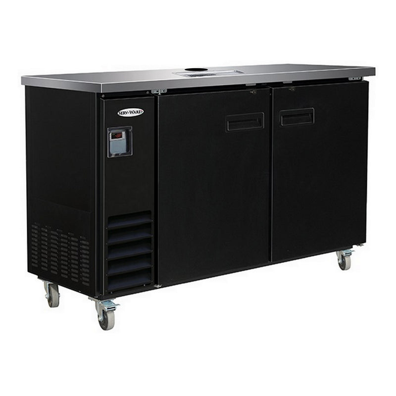 Serv-Ware 61" Direct Draw Kegerator, 3-Kegs Commercial Under-Bar Keg Cooler