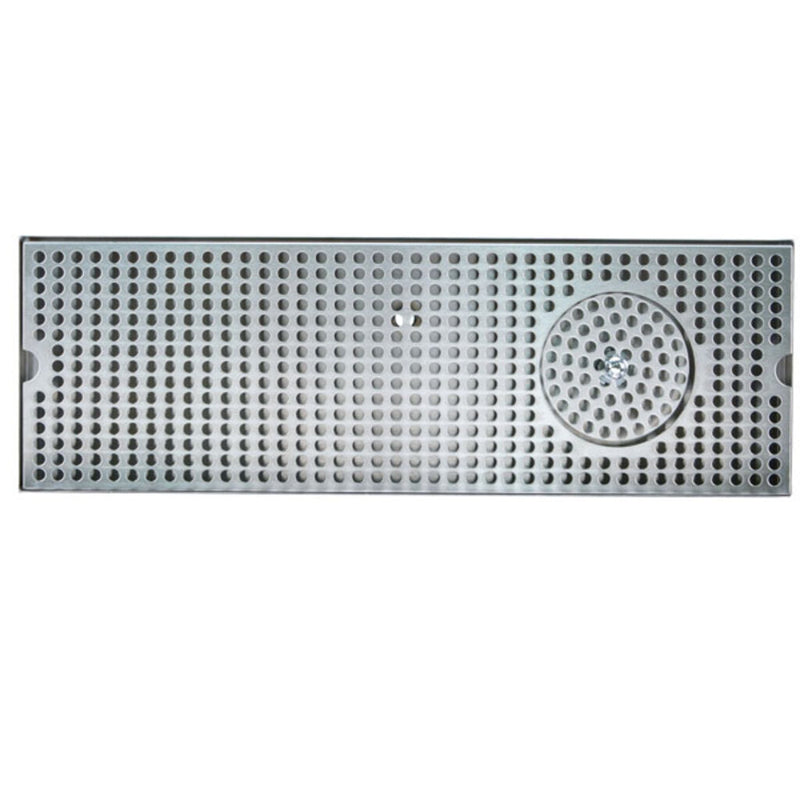 Micro Matic DP-120D-20GR 20 Inch Integral Glass Rinser Drip Tray Trough Stainless Steel