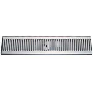 Micro Matic DP-120D-24 24 Inch Drip Tray Trough Surface Mount Stainless Steel with Drain