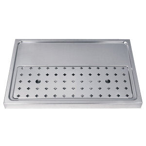Micro Matic DP-1605-NR 23-5/8 Inch Surface Mount Drip Tray with Removable Screen Stainless Steel