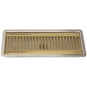 Micro Matic DP-220DSSPVD 13 Inch Drip Tray Trough Drop-in Stainless Steel with Brass