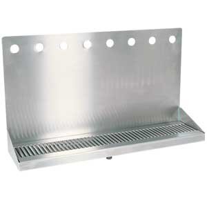 Micro Matic 24" Wall-Mount Drip Tray - 304 Stainless Steel with Screen