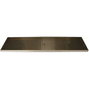 Micro Matic DP-820DSSPVD-30 30 Inch Drip Tray Trough Surface Mount Stainless Steel Brass
