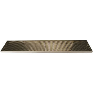 Micro Matic DP-820DSSPVD-39 39 Inch Drip Tray Trough with Drain Stainless Steel
