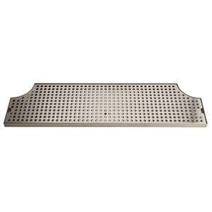 Micro Matic DP-MET-H-28-Z 28 Inch Surface Mount Drip Tray Trough with Stainless Steel