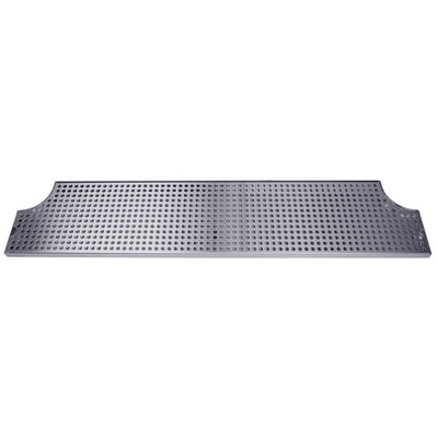 Micro Matic DP-MET-H-40-Z 40 Inch Surface Mount Drip Tray Trough Stainless Steel with Cutouts