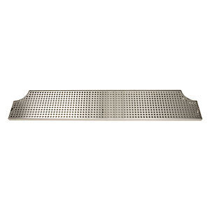 Micro Matic DP-MET-H-46-Z 46 Inch Drip Tray Trough Stainless Steel with Cutouts