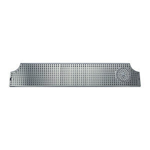 Micro Matic DP-MET-H-46GR-Z 46 Inch Drip Tray Trough with Glass Rinser Stainless Steel