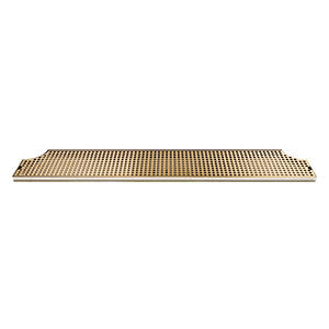 Micro Matic DP-MET-H-PVD-46-Z 46 Inch Surface Mount Drain Trough Stainless Steel with Brass