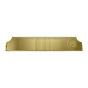 Micro Matic DP-MET-H-PVD-46GR-Z 46 Inch Drip Tray Trough with Glass Rinser Stainless Steel