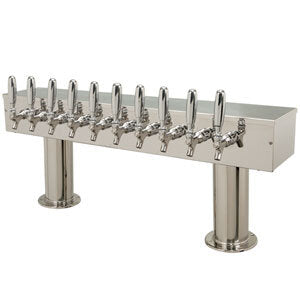 Micro Matic DPT410PSS 30 Inch Air Cooled Draft Beer Dispensing Tower Countertop Stainless Steel Polished