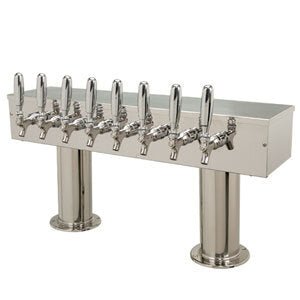 Micro Matic DPT48PSSKR 30 Inch Glycol Cooled Draft Beer Tower Countertop Stainless Steel