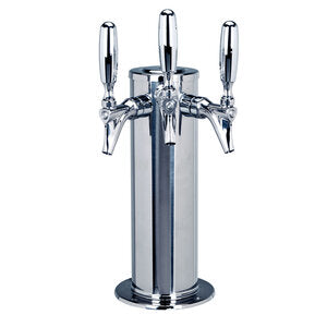 Micro Matic DS-143-PSSKR 4 Inch Diameter Glycol Cooled Draft Beer Tower Countertop Stainless Steel