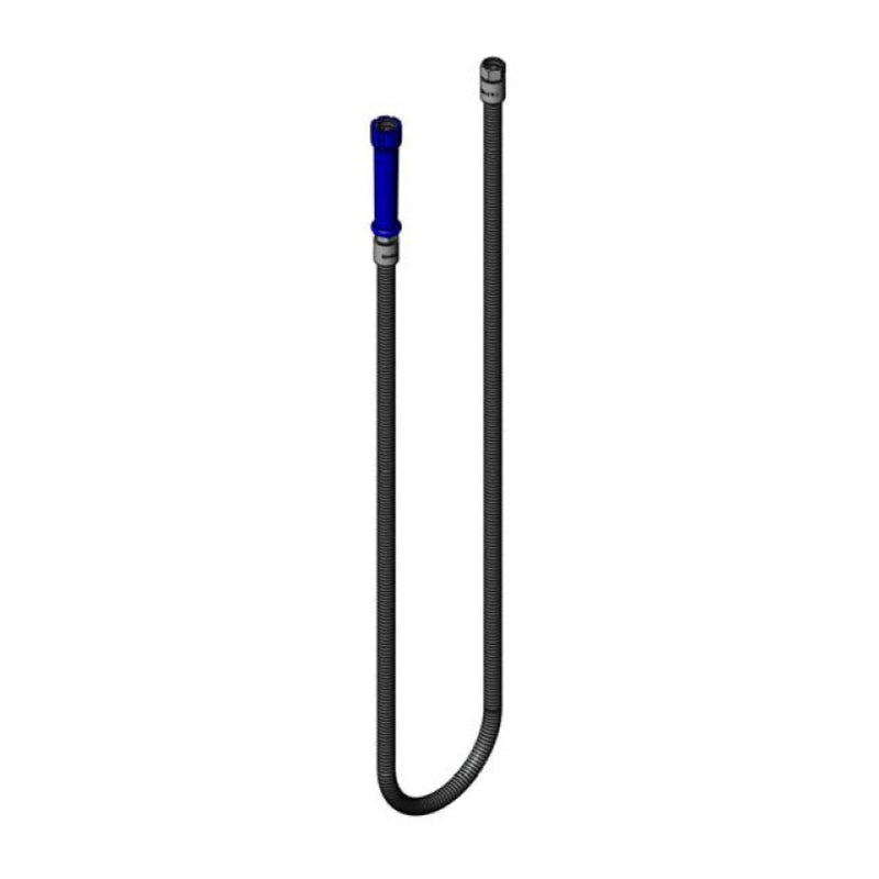 T&S Brass EB-0072-H Flex SS Hose - 72" Reach w/ Blue Handle