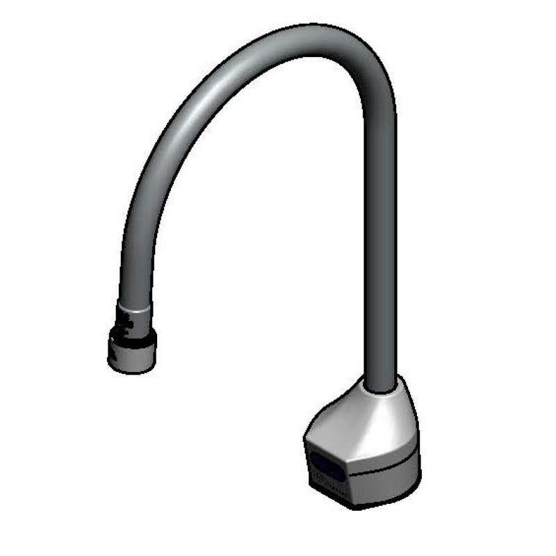 T&S Brass EC-3100-7XF1THG ChekPoint Sensor Faucet - 8" Gooseneck, TMV, Hydrogenerator & VR Aerator