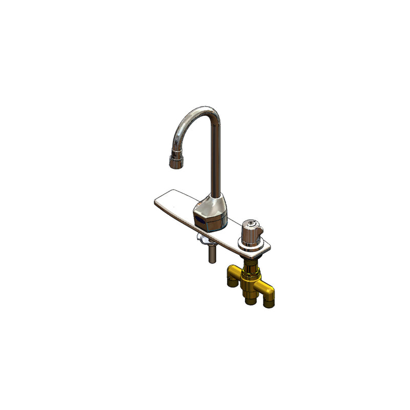 T&S Brass EC-3100-SMT8V05 ChekPoint Sensor Faucet - 8" Deck Plate & Above-Deck TMV Control