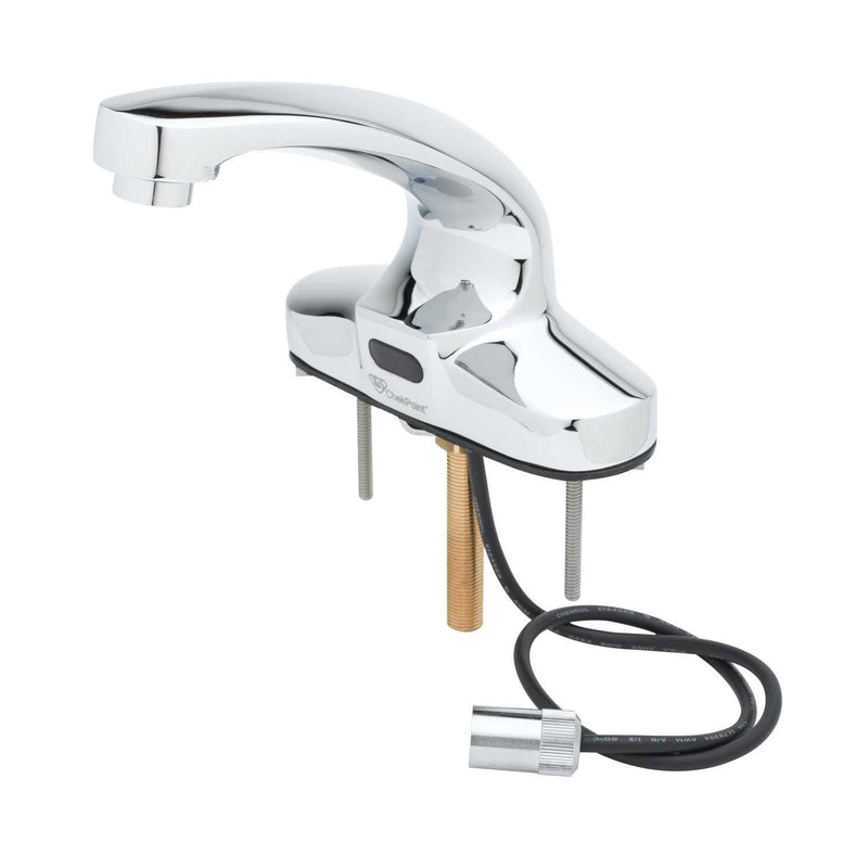 T&S Brass EC-3103-VF5-LMV ChekPoint 4" Deck Mount Sensor Gooseneck Faucet - Less Mixing Valve