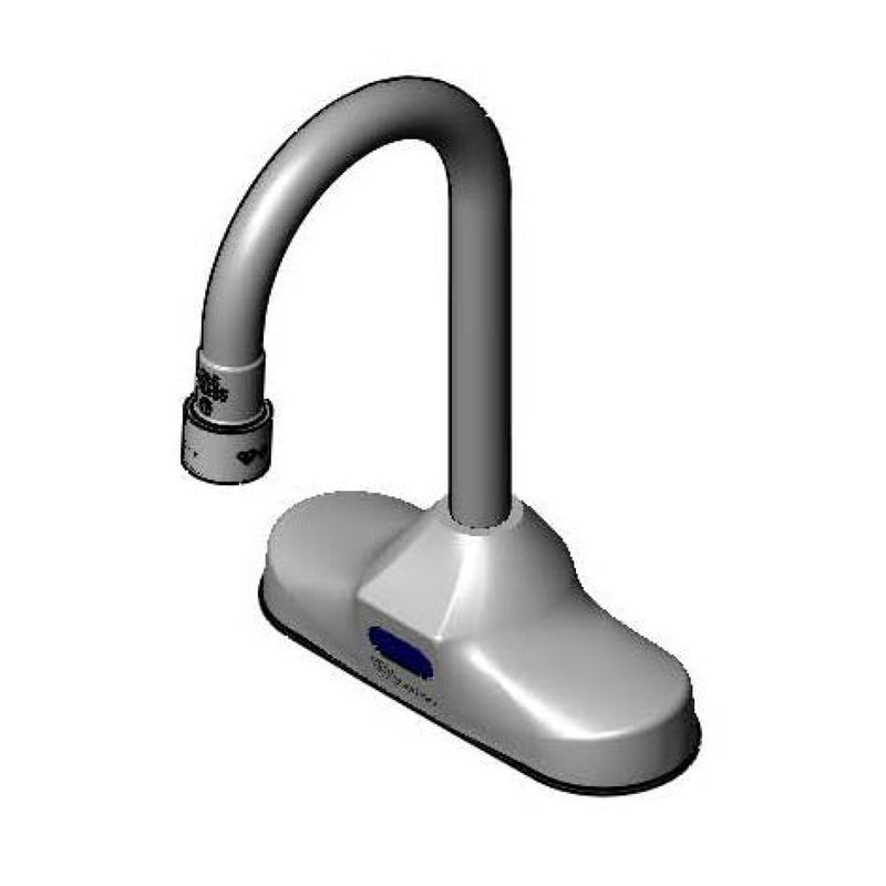 T&S Brass EC-3107-167X ChekPoint Sensor Gooseneck Faucet - 4" Mount & 2.2 GPM VR Aerator