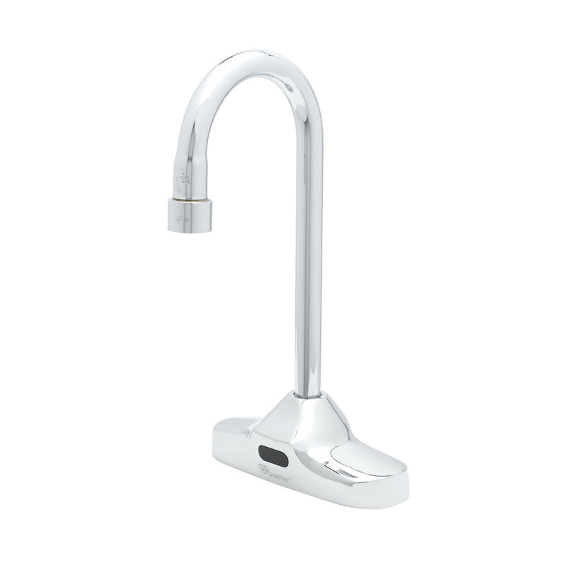 T&S Brass EC-3107-TMV ChekPoint Sensor Gooseneck Faucet - 4" Mount & Integrated EC-TMV