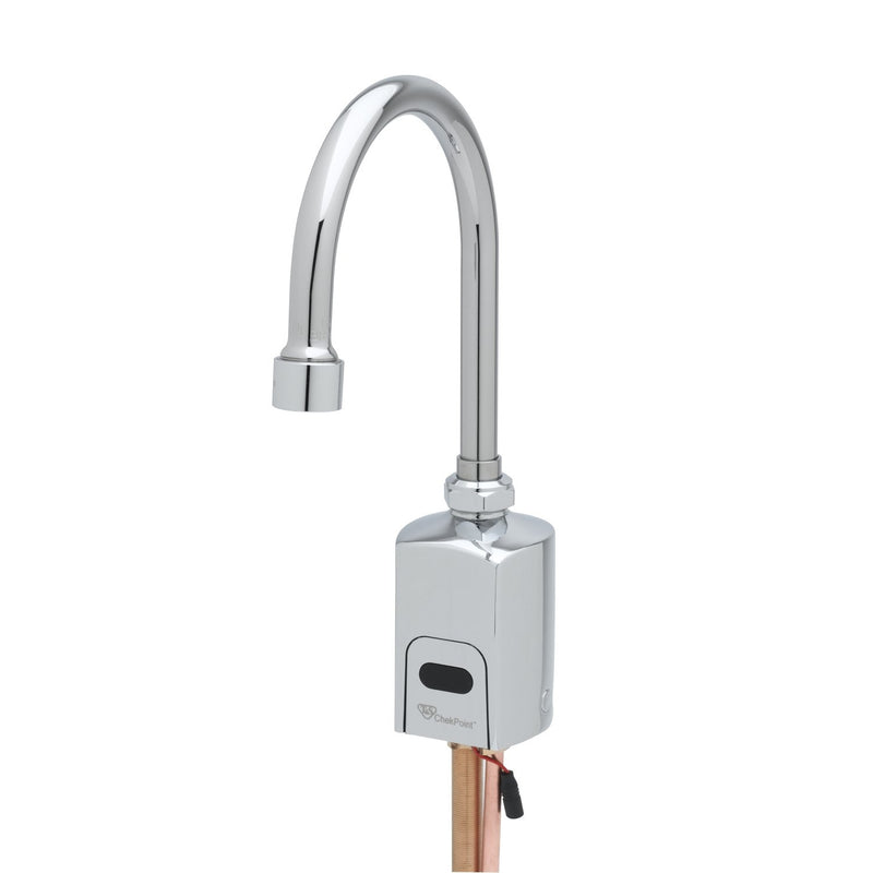 T&S Brass EC-3130-STV5THG ChekPoint Sensor Gooseneck Faucet - Single Hole, TMV & Hydrogenerator