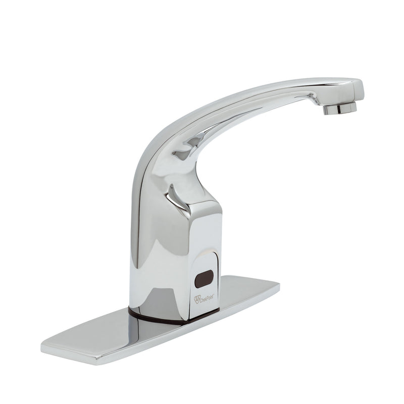 T&S Brass EC-3132-8DP ChekPoint Sensor Faucet - 8" Deck Plate, Cast Spout & 2.2 GPM VR Aerator