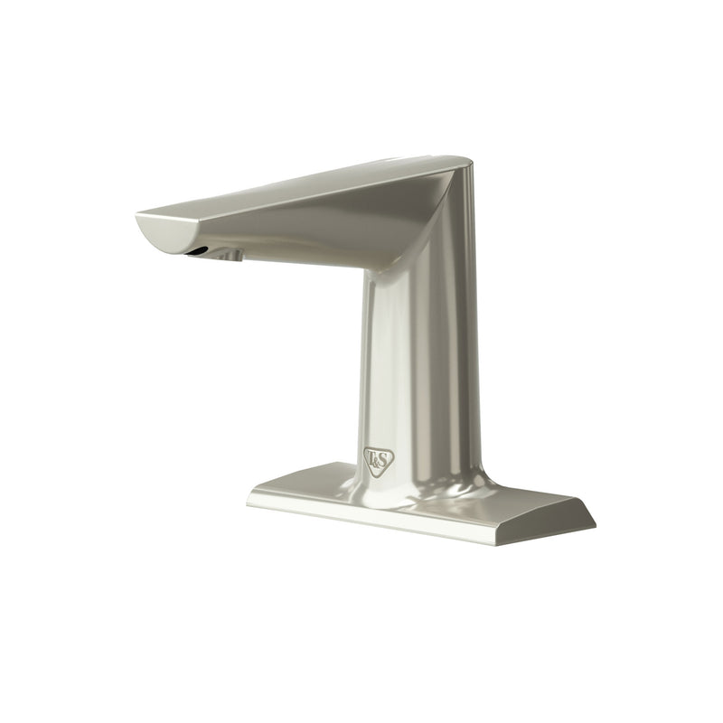 T&S Brass ECW-3163-BN WaveCrest Brushed Nickel Medical Sensor Faucet - 4" Deck Mount
