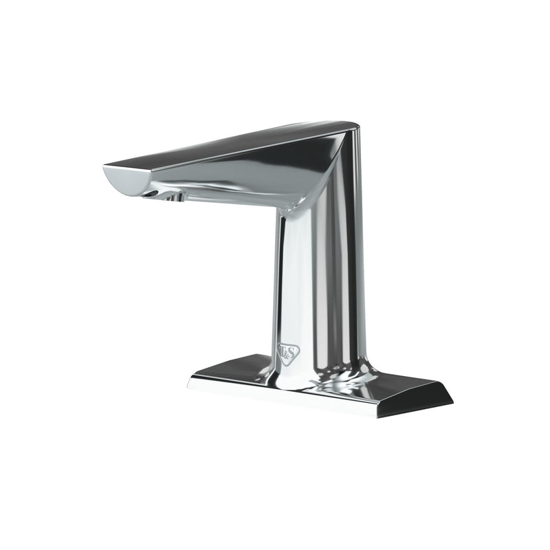 T&S Brass ECW-3163-HG WaveCrest Chrome Medical Sensor Faucet - 4" Mount & Hydrogenerator