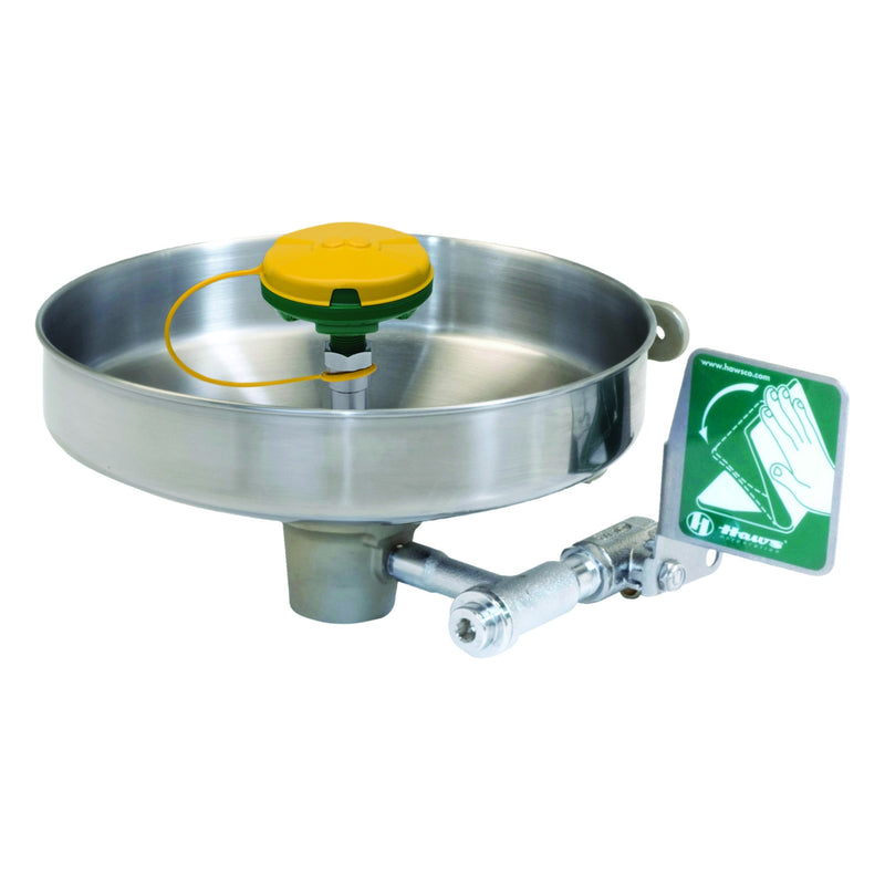 T&S Brass EW-7360B Wall Mount Emergency Eyewash Station - Stainless Steel Basin