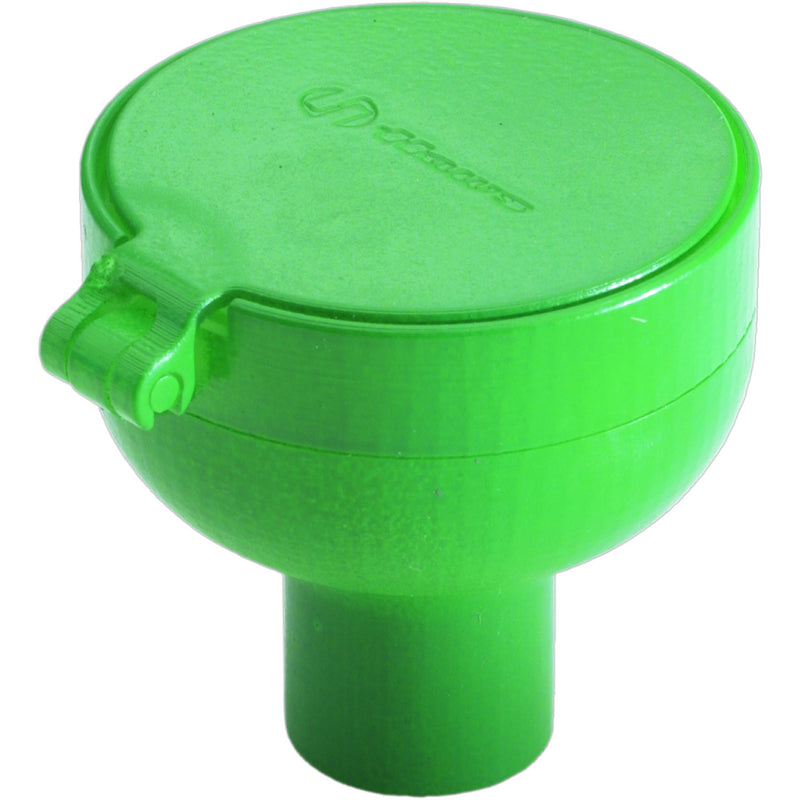 T&S Brass EW-SP21FC Flow Control Eyewash Head with Flip-Top Cover - Green Plastic Safety Spray