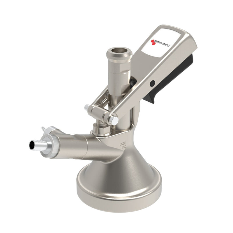 Micro Matic GTL425 Stainless Steel Keg Coupler G System Tap with Ergo Handle