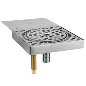 Micro Matic GR-UCM 6-3/8 Inch Glass Rinser Undercounter Mount Stainless Steel with Perforated Screen