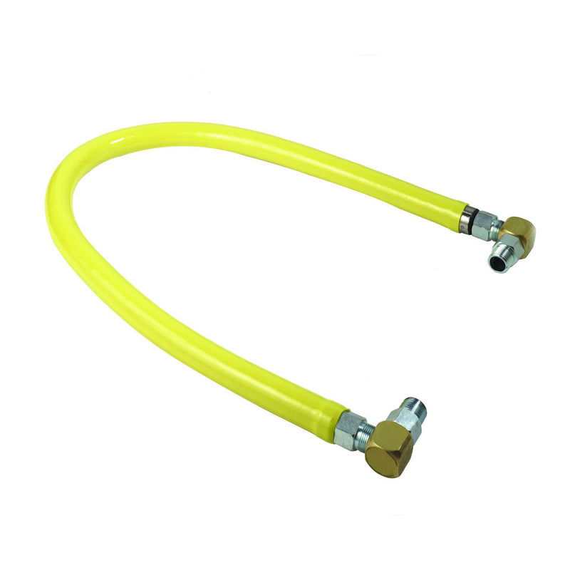 T&S Brass HG-2E-72S 1" NPT x 72" L Gas Connector Kit - (2) SwiveLink & (2) 90° Elbows