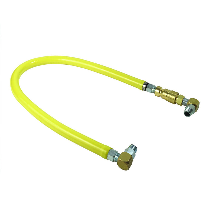 T&S Brass HG-4D-48S-QSC 3/4" NPT x 48" L Gas Connector Kit - SwiveLink, Quick-Disconnect & Cable Kit