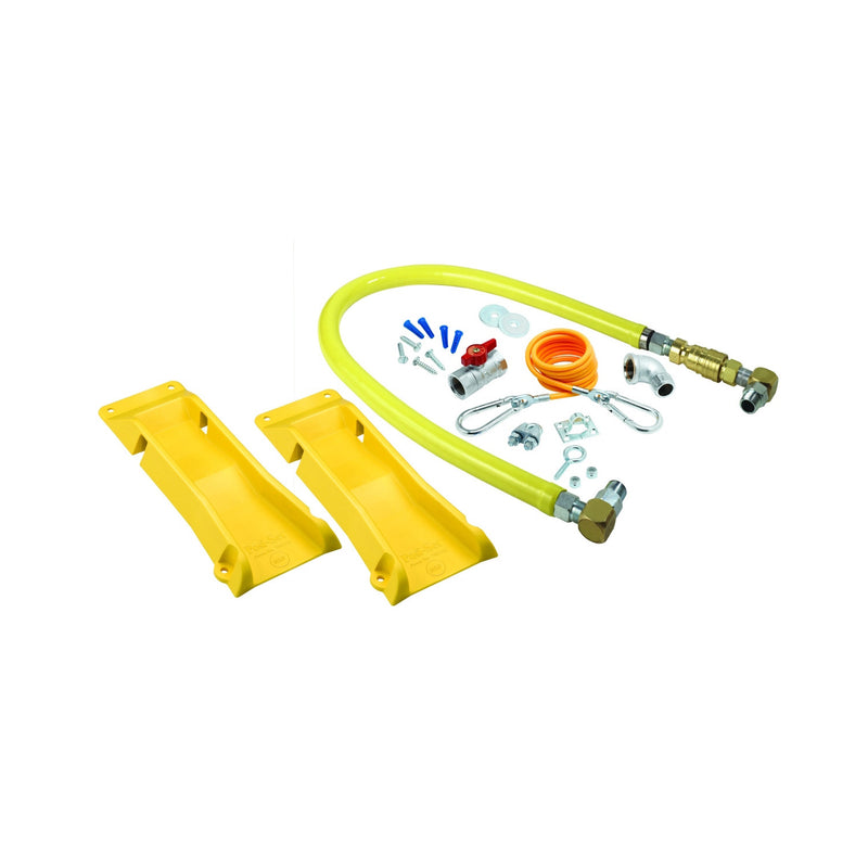 T&S Brass HG-4E-48SK-PS Gas Hose Kit - 48" SwiveLink w/ POSI-SET